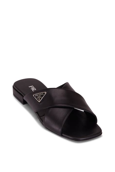 prada criss cross black sandals|Prada Livermore.